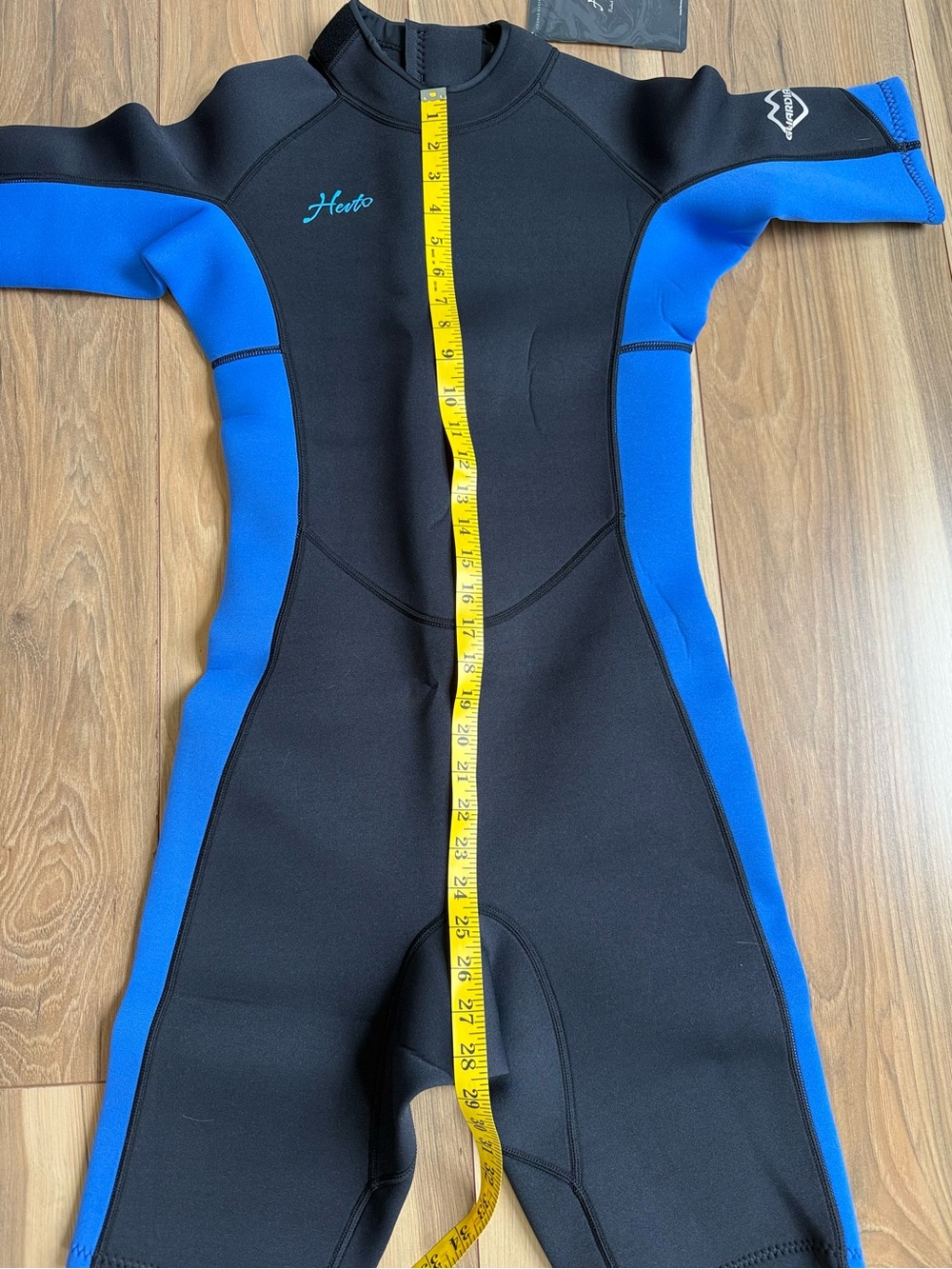 NWT Hevto Guardian Shorty Wetsuit Size XS Blue - Picture 8 of 8